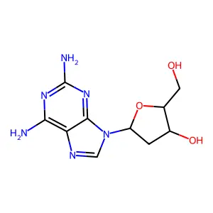 2-Amino-2'-deoxyadenosine structure