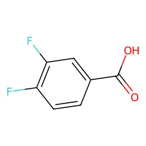 3,4-Difluorobenzoic acid structure