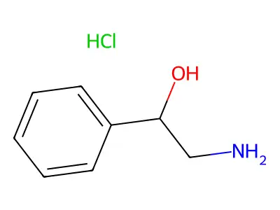 alpha-Phenyl-beta-aminoethanol hydrochloride structure