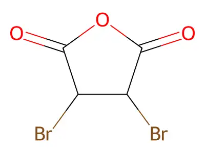 2,5-Furandione, 3,4-dibromodihydro- structure