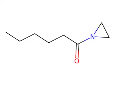 Aziridine, 1-hexanoyl- structure