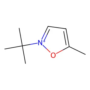 2-Tert-butyl-5-methyl-1,2-oxazol-2-ium structure