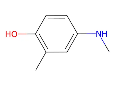 2-Methyl-4-(methylamino)phenol structure