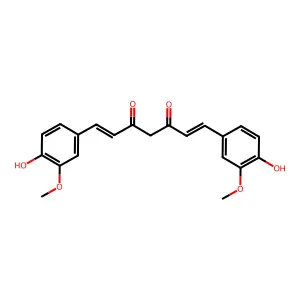 1,7-Bis(4-hydroxy-3-methoxyphenyl)-1,6-heptadiene-3,5-dione structure