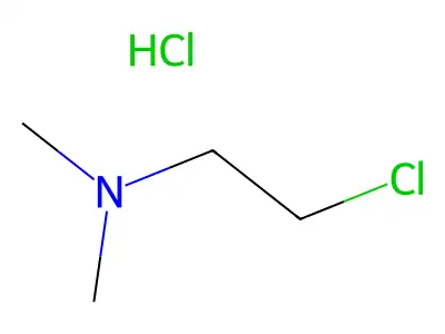 (2-Chloroethyl)dimethylamine, chloride structure