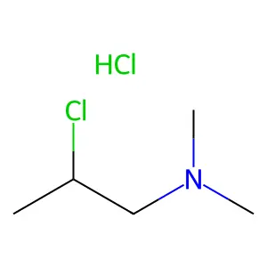 2-Chloropropyldimethylamine hydrochloride structure