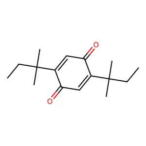 2,5-Bis(1,1-dimethylpropyl)-2,5-cyclohexadiene-1,4-dione structure