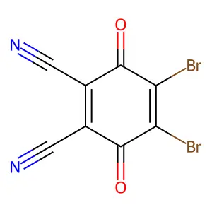 1,4-Cyclohexadiene-1,2-dicarbonitrile, 4,5-dibromo-3,6-dioxo- structure