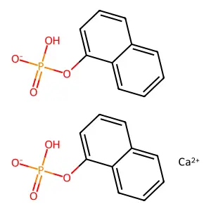 Calcium dinaphthyl di(hydrogen phosphate) structure