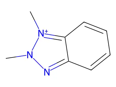 1,2-Dimethyl-1H-benzotriazolium structure