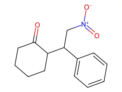 Cyclohexanone, 2-(2-nitro-1-phenylethyl)- structure