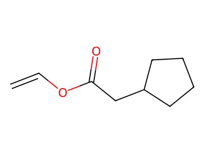 Ethenyl cyclopentaneacetate structure
