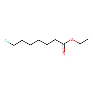 Heptanoic acid, 7-fluoro-, ethyl ester structure