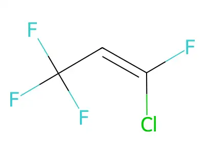 1-Propene, 1-chloro-1,3,3,3-tetrafluoro- structure