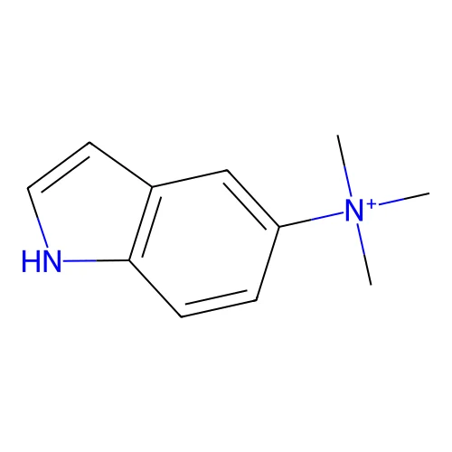 1H-indol-5-yl(trimethyl)azanium structure