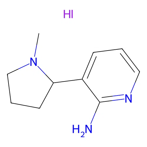 3-(1-methylpyrrolidin-2-yl)pyridin-2-amine Hydroiodide structure