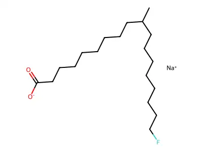 18-Fluoro-10-methyloctadecanoic acid structure