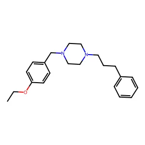 1-[(4-Ethoxyphenyl)methyl]-4-(3-phenylpropyl)piperazine structure