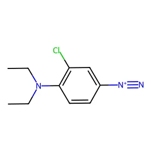 3-Chloro-4-(diethylamino)benzenediazonium structure