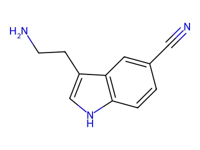 5-Cyanotryptamine structure