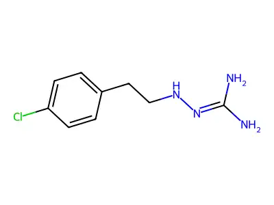 Guanidine, (p-chlorophenethyl)amino- structure