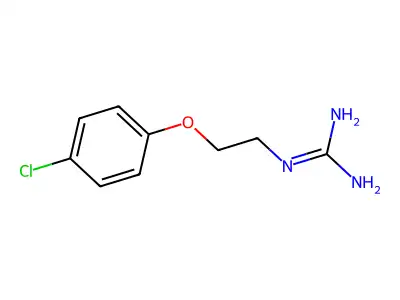 Guanidine, (2-(p-chlorophenoxy)ethyl)- structure