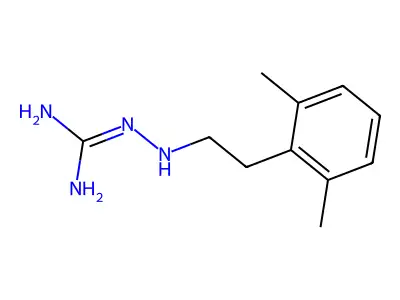 Guanidine, (2-(2,6-xylyl)ethyl)amino- structure
