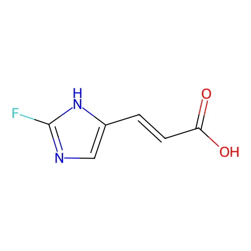 Imidazole, 2-fluoro-5-[2-carboxyvinyl]- structure