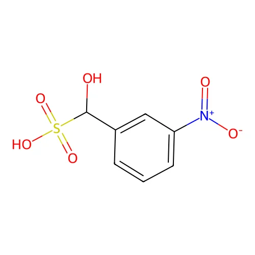 Hydroxy(3-nitrophenyl)methanesulfonic acid structure