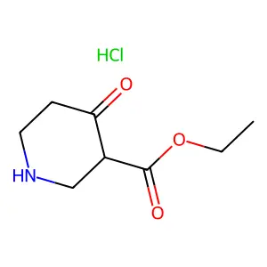 3-Piperidinecarboxylic acid, 4-oxo-, ethyl ester, hydrochloride (1:1) structure