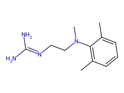 Guanidine, (2-(N-methyl-2,6-xylidino)ethyl)- structure