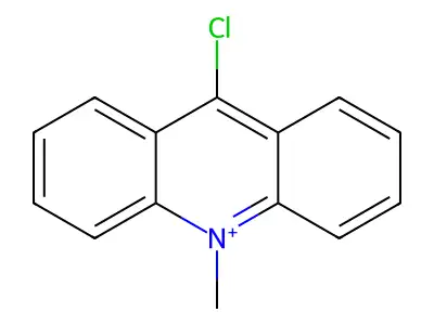 9-Chloro-10-methylacridinium structure