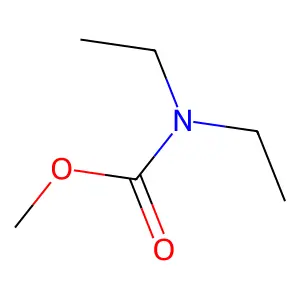 Carbamic acid, diethyl-, methyl ester structure