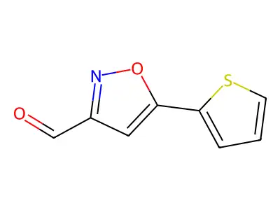 5-Thiophen-2-yl-isoxazole-3-carbaldehyde structure