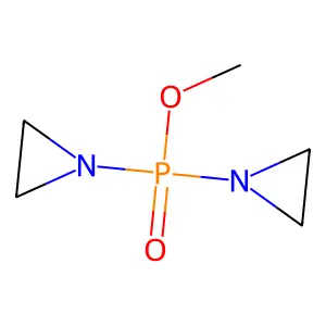 Phosphinic acid, bis(1-aziridinyl)-, methyl ester structure