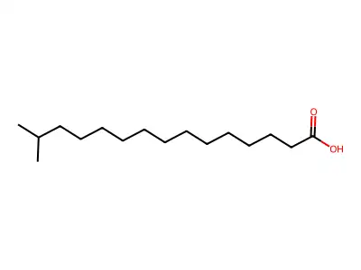 14-Methylpentadecanoic acid structure