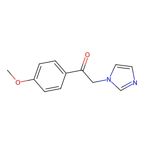2-Imidazol-1-yl-1-(4-methoxyphenyl)ethanone structure