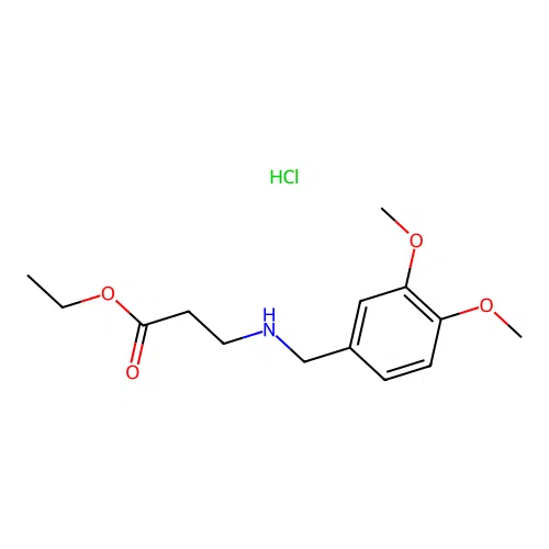 3-(3,4-Dimethoxy-benzylamino)-propionic acid ethyl ester structure