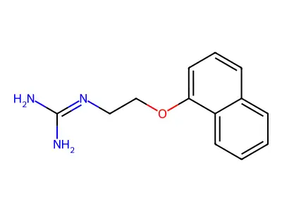Guanidine, (2-(alpha-naphthyloxy)ethyl)- structure