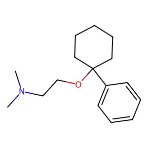 N,N-Dimethyl-2-(1-phenylcyclohexyl)oxy-ethanamine structure