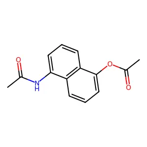 Acetamide, N-[5-(acetyloxy)-1-naphthalenyl]- structure