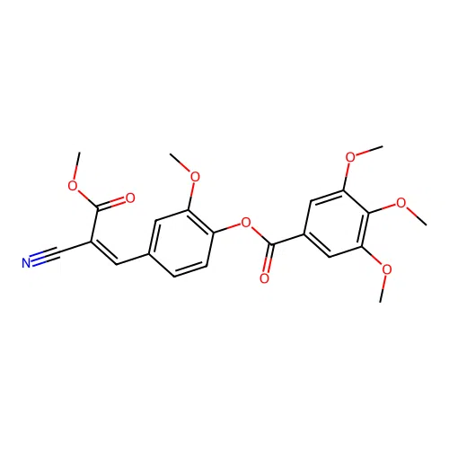 C22H21NO8 structure