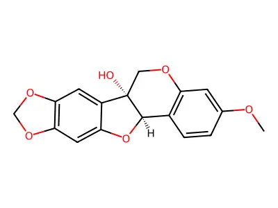 (+)-Pisatin structure