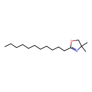 4,4-Dimethyl-2-undecyl-2-oxazoline structure