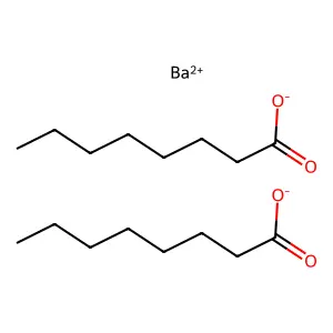 Caprylic acid, barium salt structure