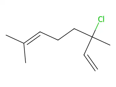 1,6-Octadiene, 3-chloro-3,7-dimethyl- structure