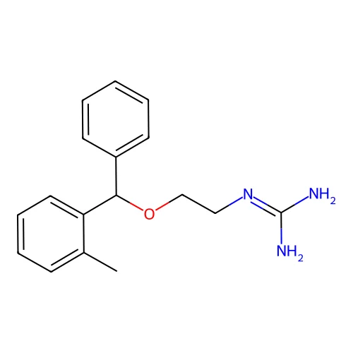 2-[2-[(2-Methylphenyl)-phenylmethoxy]ethyl]guanidine structure