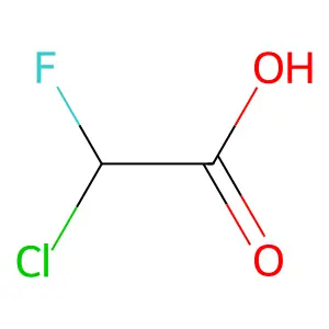 Chlorofluoroacetic acid structure