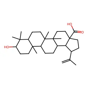 Lup-20(29)-en-28-oic acid, 3beta-hydroxy- structure