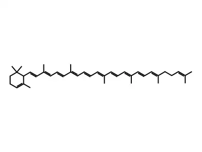(all trans)-delta-Carotene structure